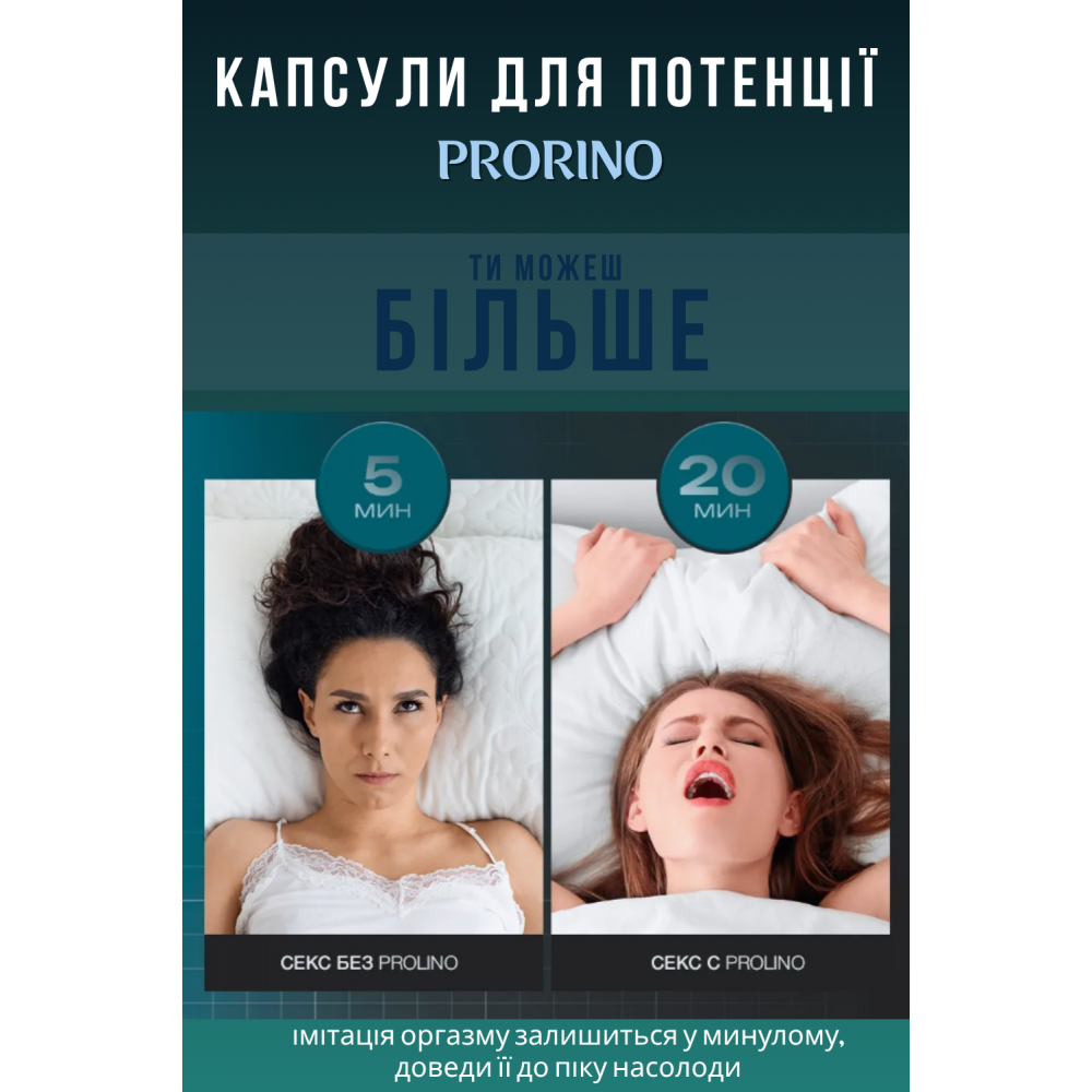 Для нього - Капсули для потенції PRORINO Caps for man 6