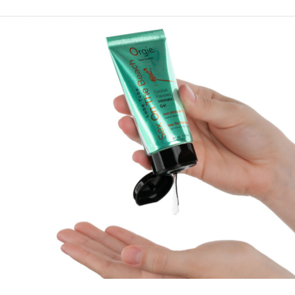 Оральные смазки - Лубрикант на водной основе Orgie Lube Tube Sex On The Beach, персиково-апельсиновый вкус 2
