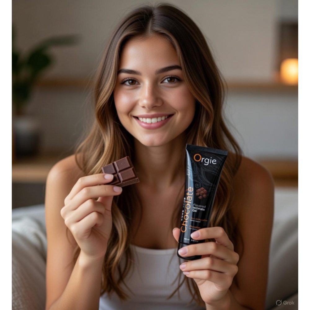 Оральные смазки - Лубрикант на водной основе Orgie Lube Tube Chocolate, со вкусом и ароматом шоколада