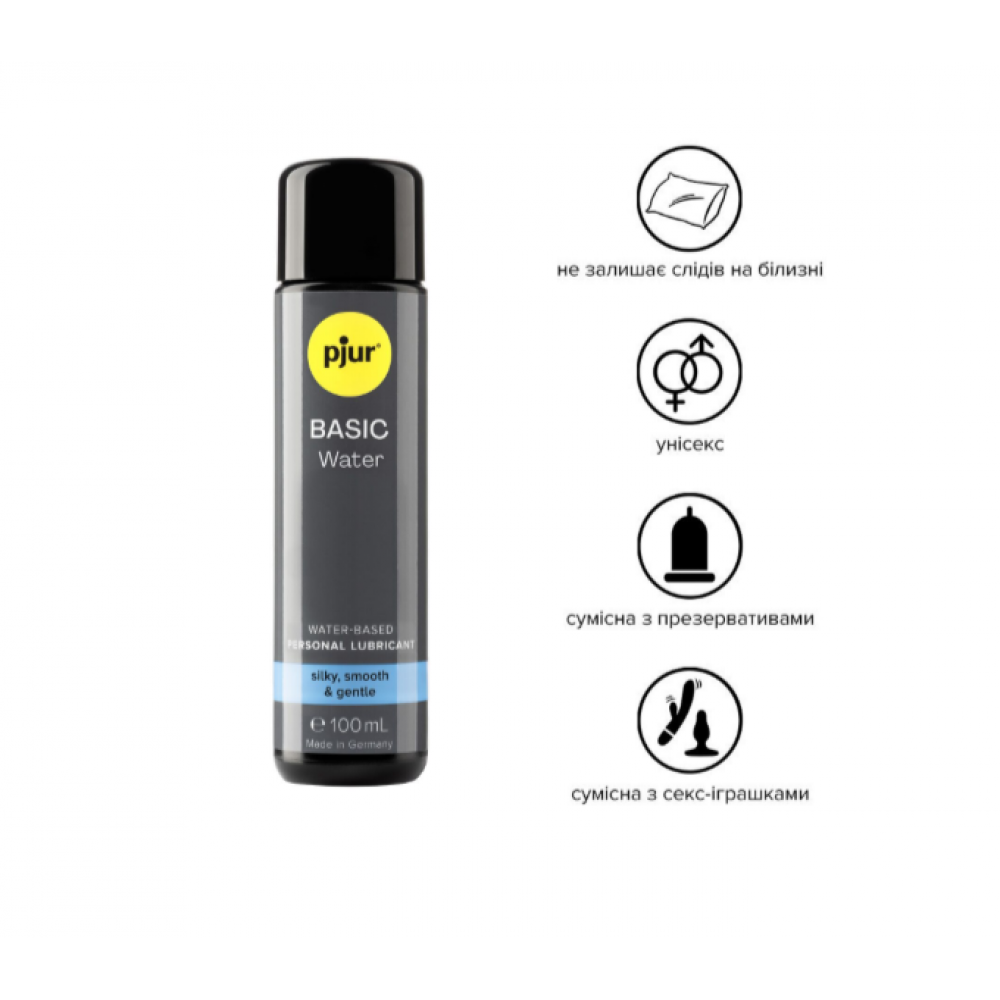 Смазки на водной основе - Лубрикант на водной основе pjur Basic Water 100 мл