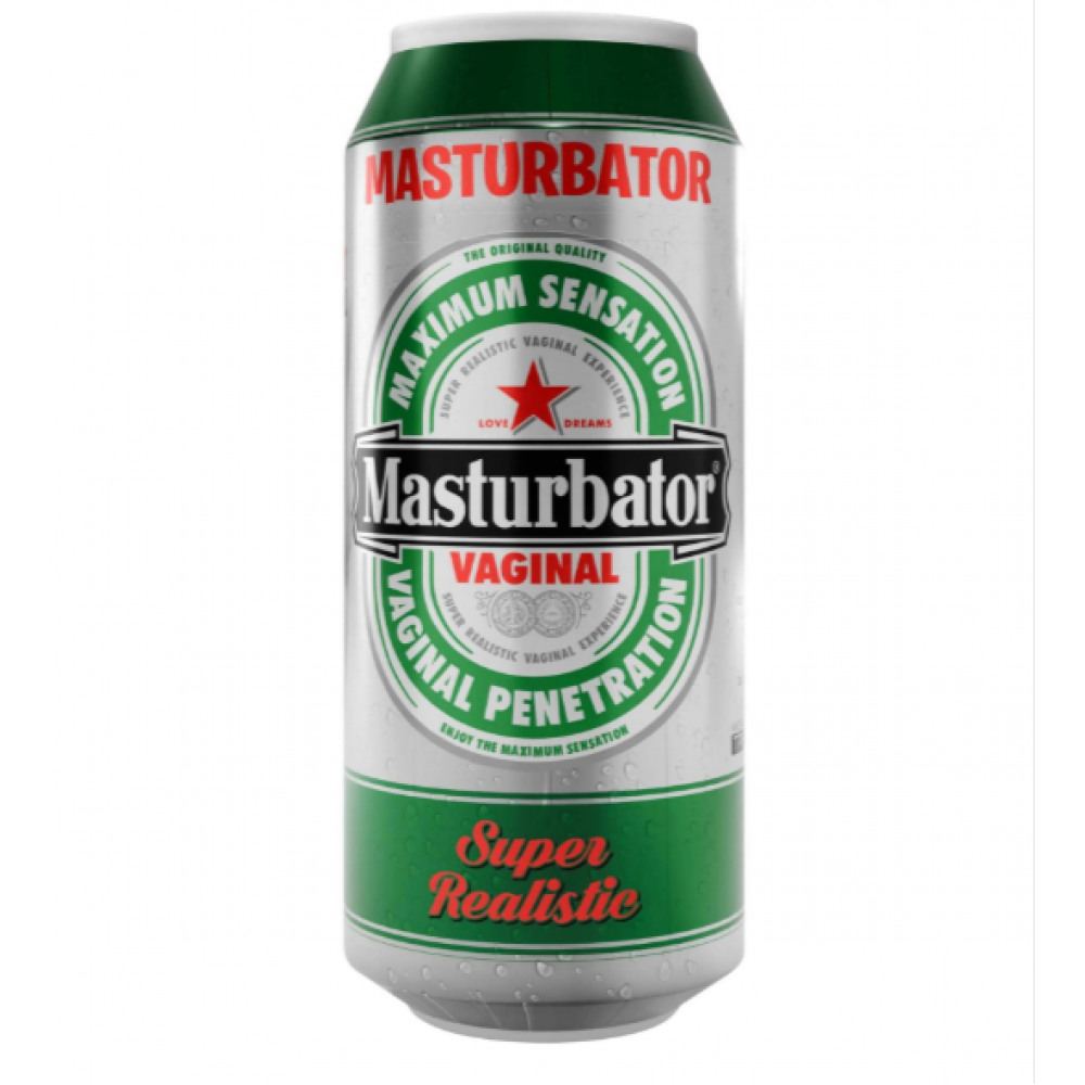 Мастурбаторы без вибрации - Мастурбатор-вагина Alive Heineken Vagina в виде банки пива 2