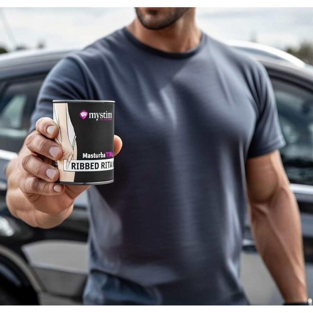 Мастурбаторы без вибрации - Мастурбатор-яйцо Mystim MasturbaTIN Ribbed Rita