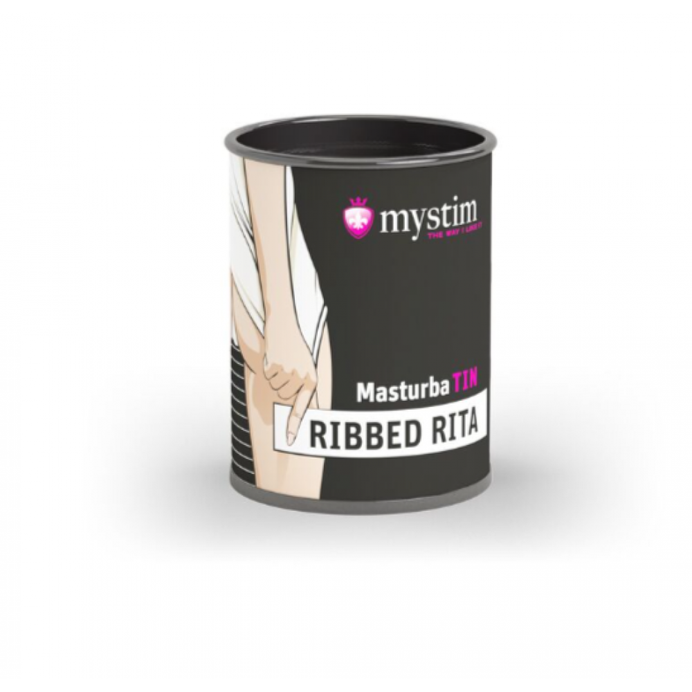 Мастурбаторы без вибрации - Мастурбатор-яйцо Mystim MasturbaTIN Ribbed Rita 1
