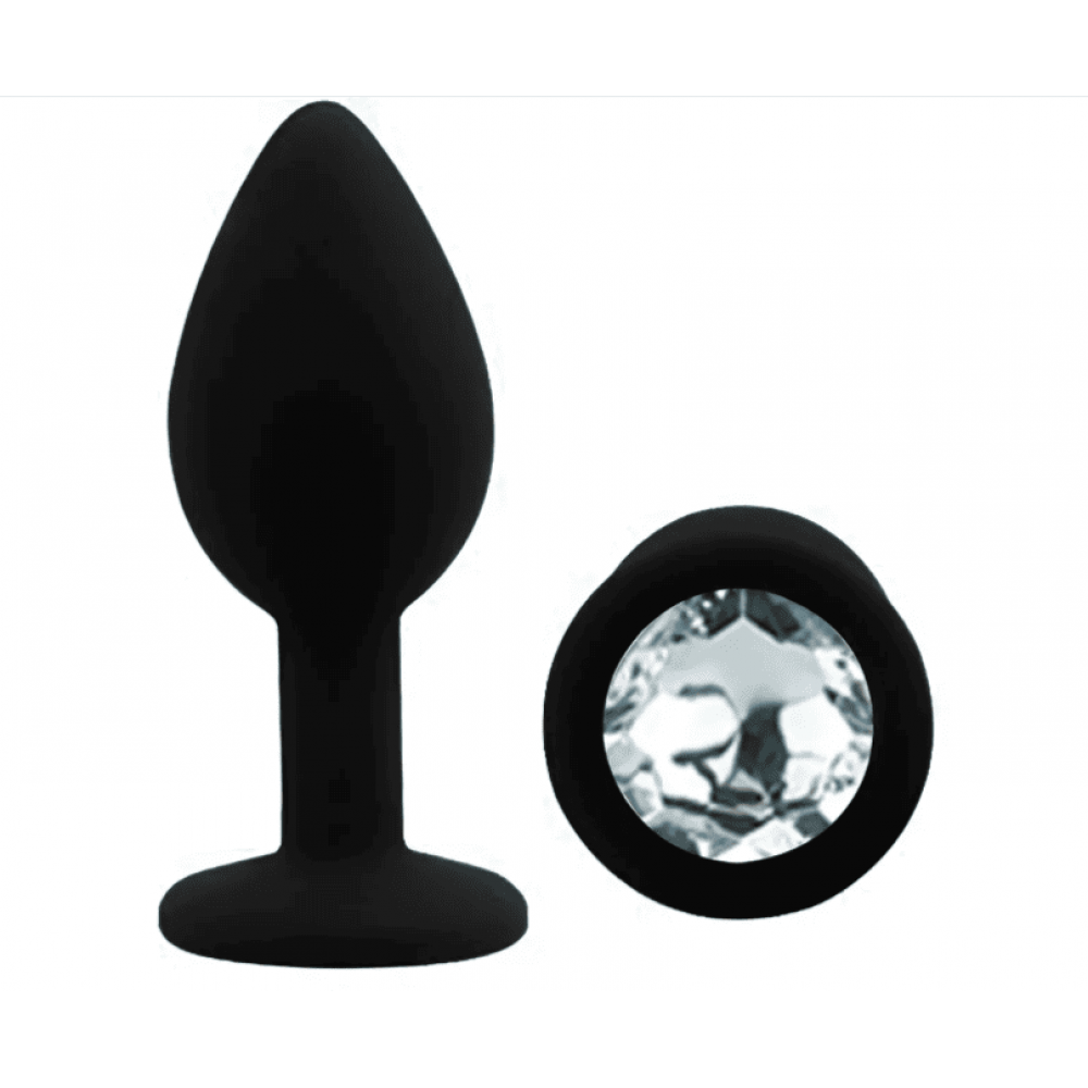 Анальные игрушки - Набор силиконовая анальная пробка + лубрикант 2