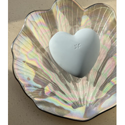 Вакуумный стимулятор-сердечко с вибрацией Satisfyer Cutie Heart Blue