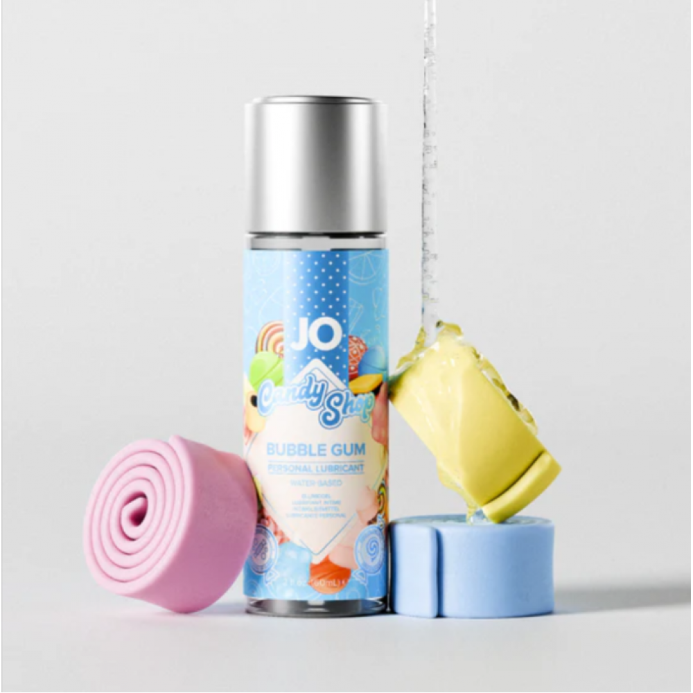 Оральные смазки - Лубрикант на водной основе JO H2O — Candy Shop — Bubblegum (60 мл) без сахара и парабенов
