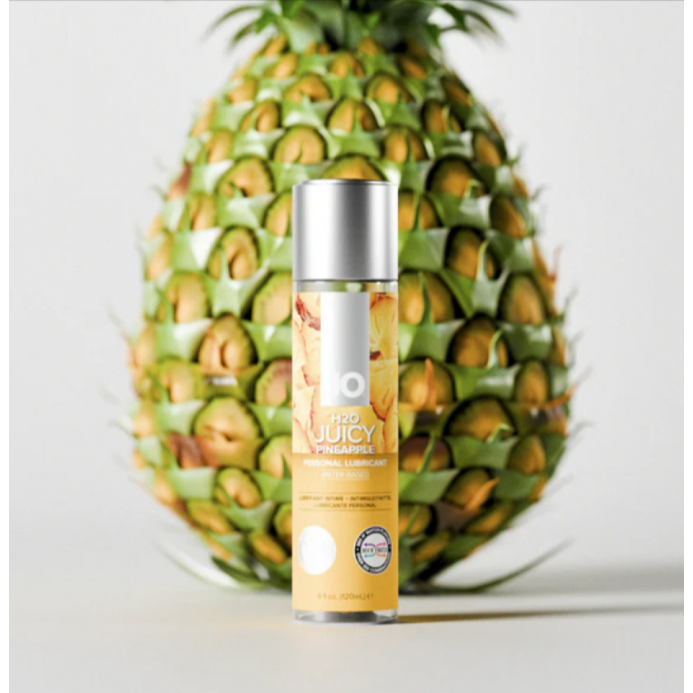 Оральные смазки - Смазка на водной основе JO H2O — Juicy Pineapple (30 мл) без сахара, растительный глицерин