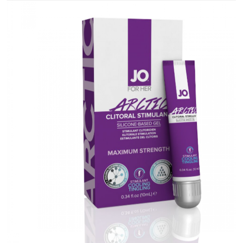 Жіночі змазки - Стимулювальний гель для клітора JO ARCTIC COOLING (10 мл) охолоджувальний 1