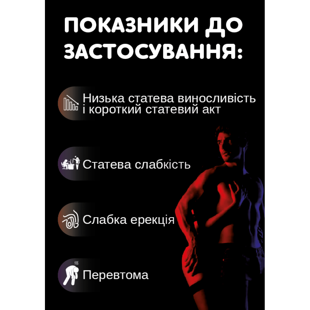 Для нього - Збудливі капсули для чоловіків ERO Energy Caps 4