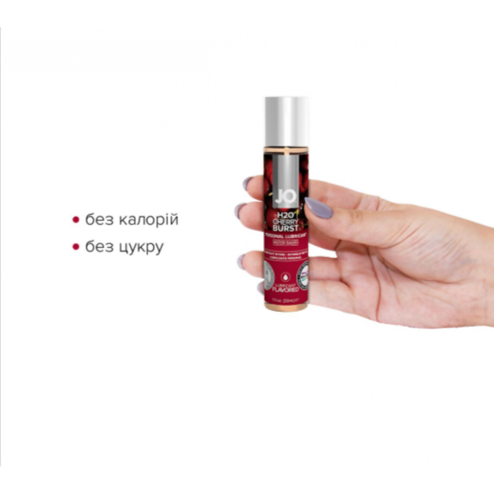 Оральные смазки - Смазка на водной основе JO H2O — Cherry Burst/ Вишня, 30 мл 4