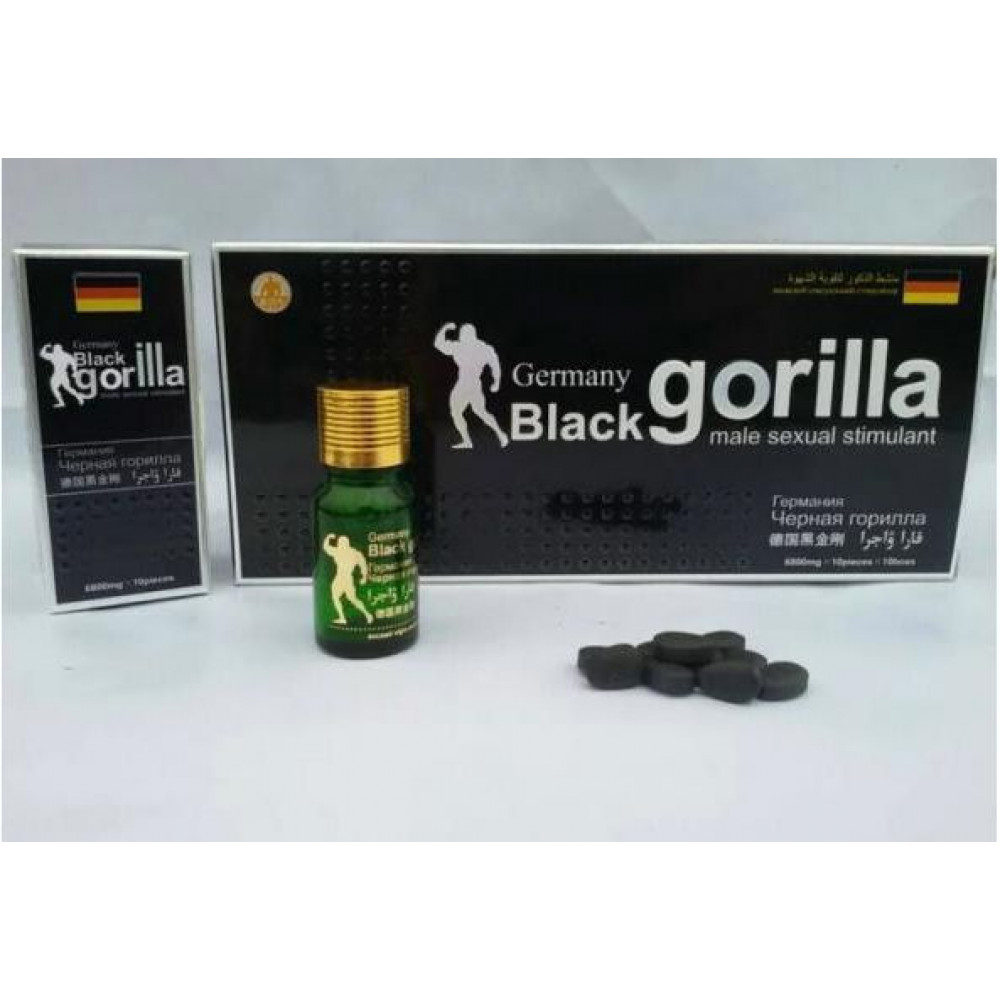 Мужские возбудители - Таблетки возбуждающие Germany Black gorilla