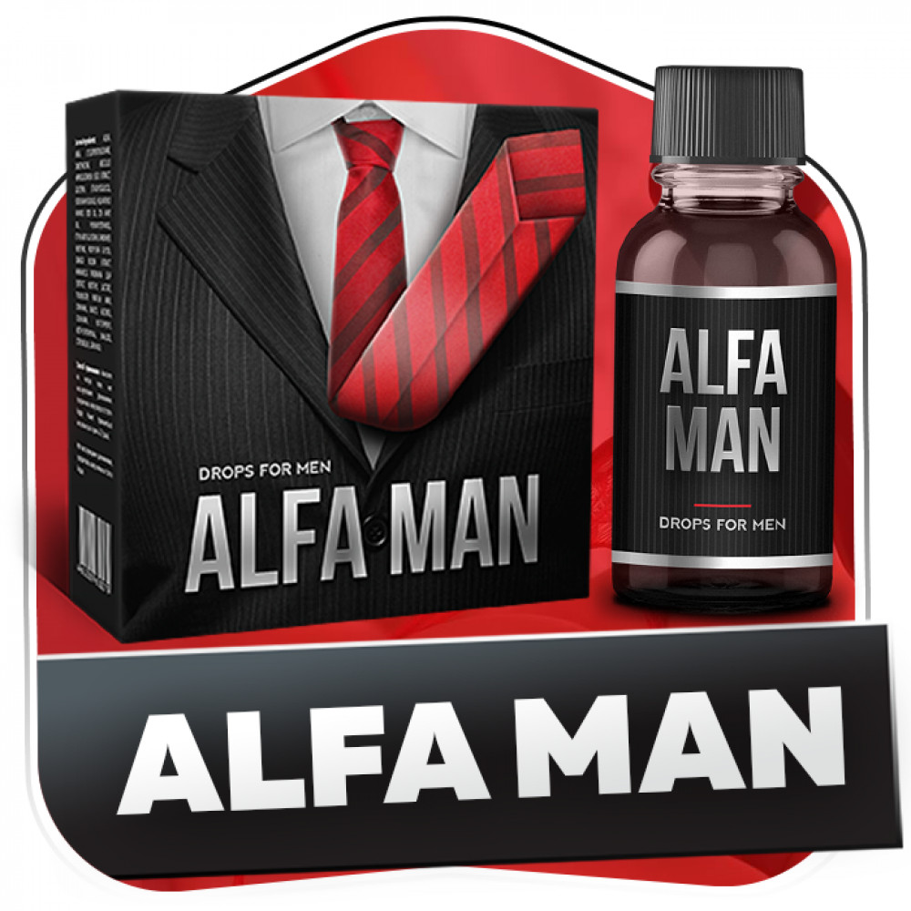 Мужские возбудители - Alfa Man (Альфа Мен) - капли для потенции.