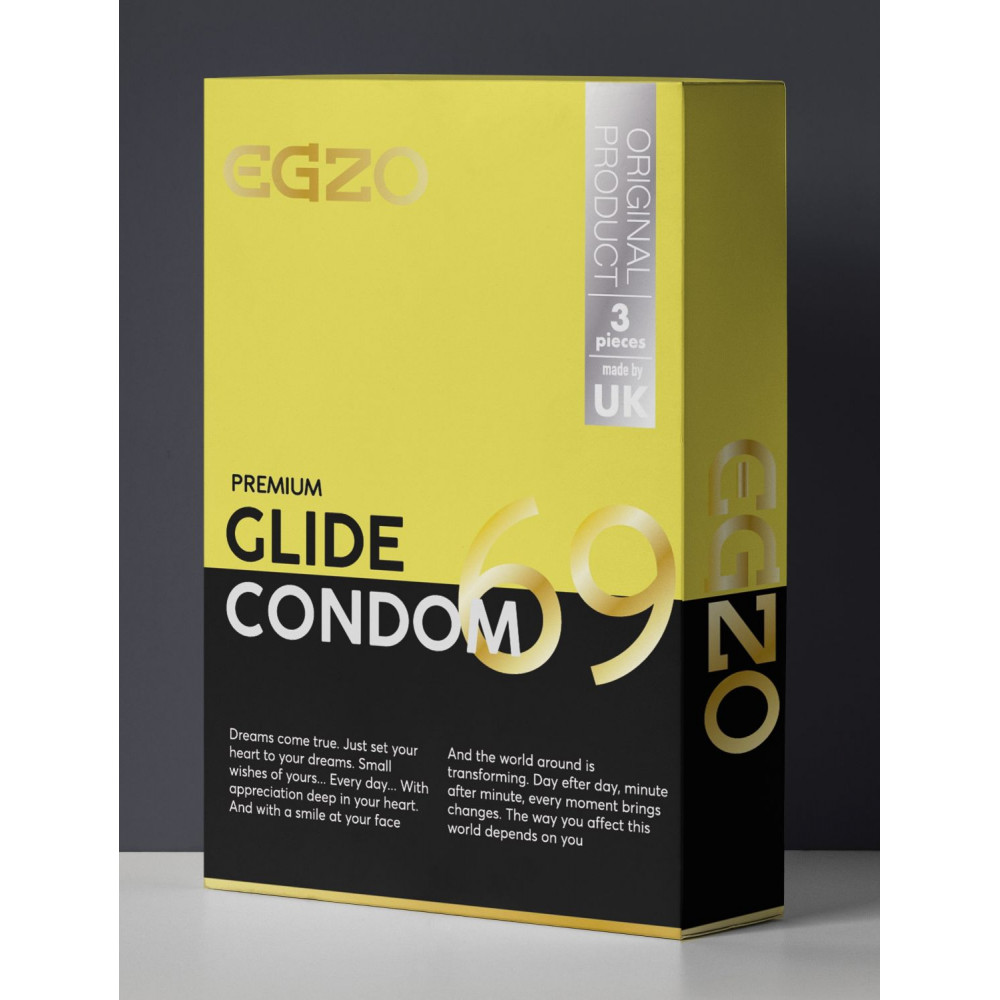 Презервативы - Презервативы в обильной смазке EGZO "Glide" №3 1