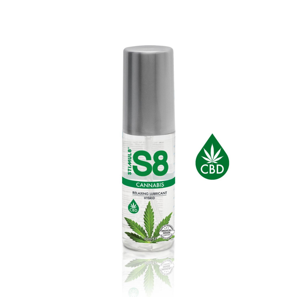Смазки для женщин - Гибридный лубрикант Stimul8 Cannabis Hybrid Lube , 50 ml