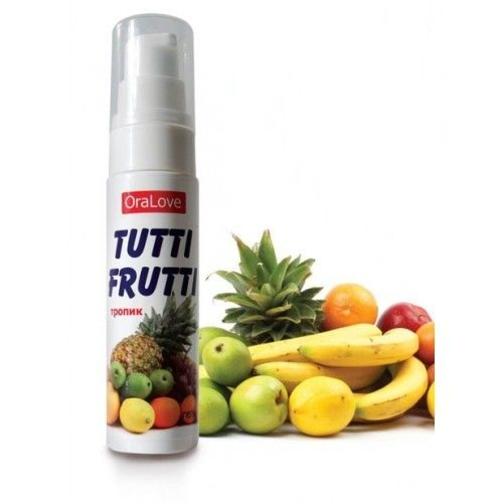 Оральные смазки - Оральный лубрикант "Tutti-frutti тропик" 30 ml