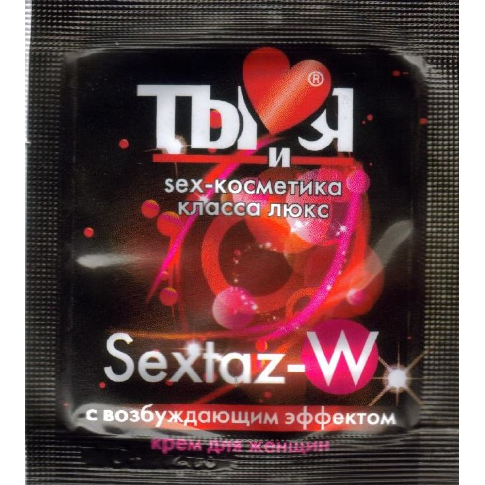 Стимулирующие средства и пролонгаторы - Крем возбуждающий для женщин "Sextaz-w" 1,5 мл 2