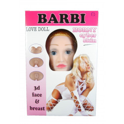 Надувная кукла &quot; BARBI- 3D &quot; с вставкой из киберкожи и вибростимуляцией. BS2600021
