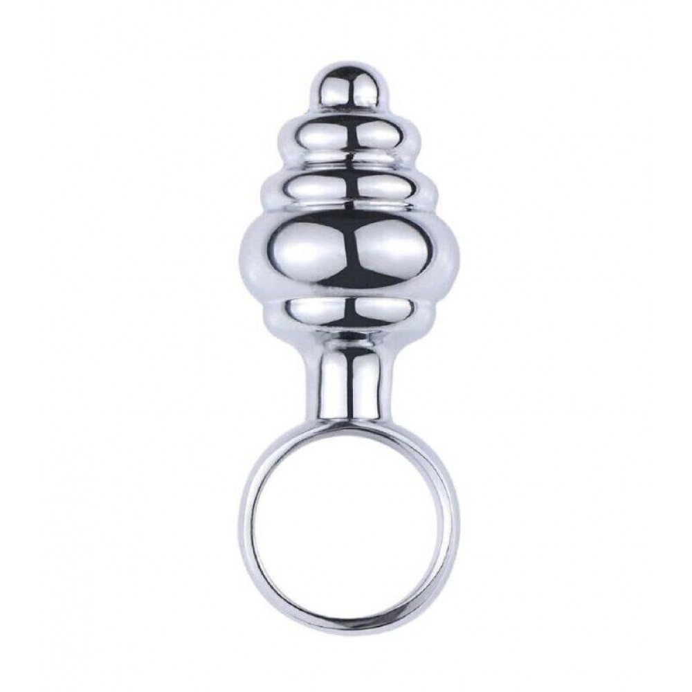 Анальные игрушки - Сувенир-кольцо анальная пробка SKN-MS39 ( диаметр 2,3 см )