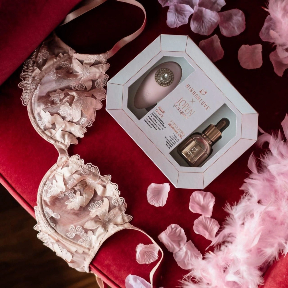 Секс боксы - Подарочный набор HighOnLove & JOPEN: Objects of Desire (капли для клитора и вибратор с кристаллами) 3