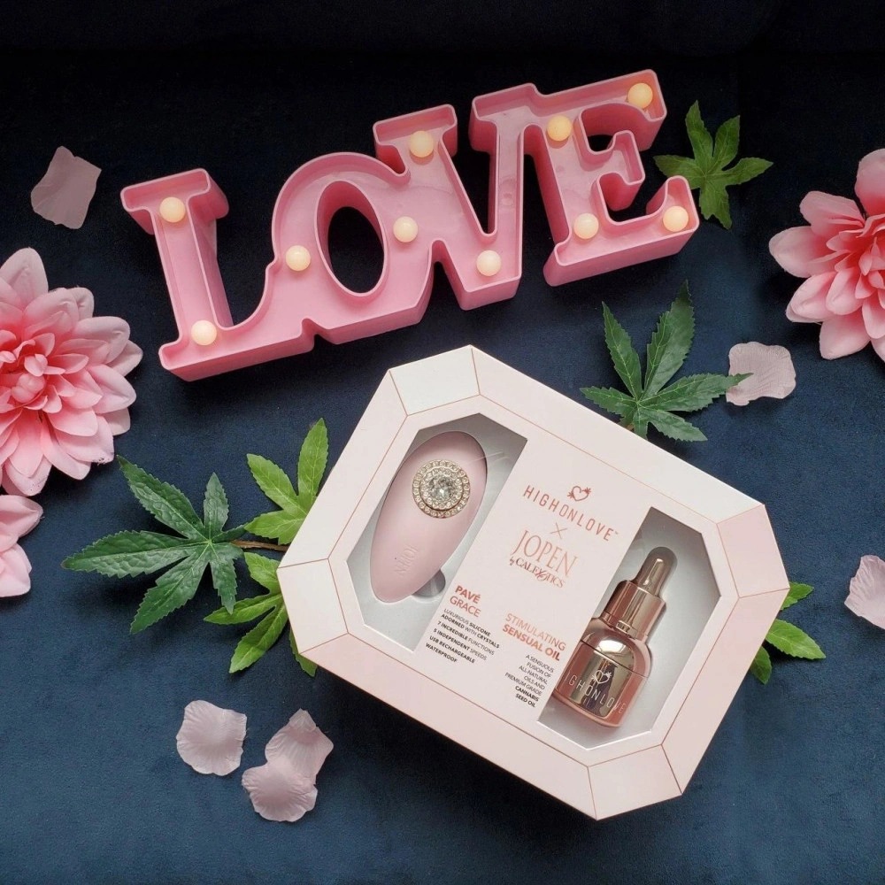 Секс боксы - Подарочный набор HighOnLove & JOPEN: Objects of Desire (капли для клитора и вибратор с кристаллами) 2
