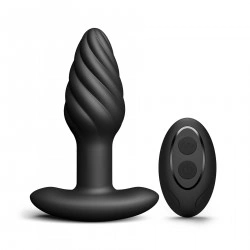 Анальная пробка Dorcel Spin Plug, с вибрацией и массажем, ⌀3,8 см