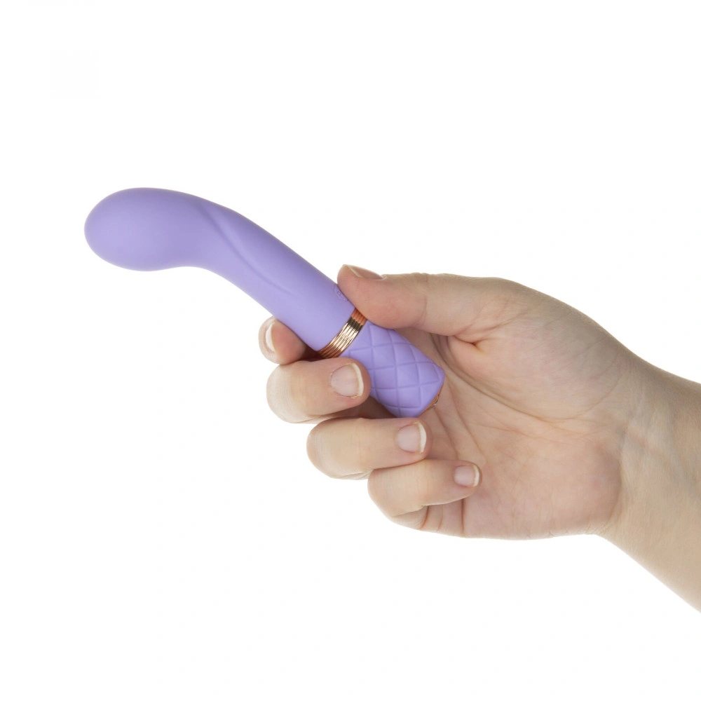 Стимулятор точки G - Роскошный вибратор Pillow Talk Racy Purple Special Edition, Сваровски, повязка на глаза+игра 5
