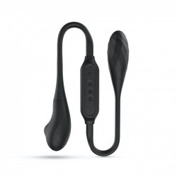 Вібратор Dorcel Dual Explorer, гнучкий, із пальчиковою стимуляцією