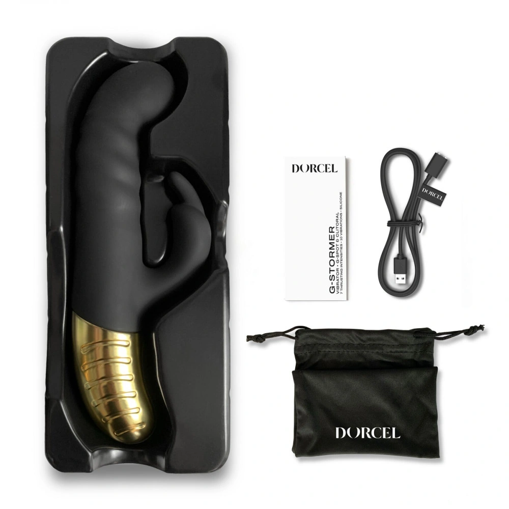 Вібратор-кролик - Вібратор Dorcel G-STORMER зі зворотно-поступальним рухом голівки 6