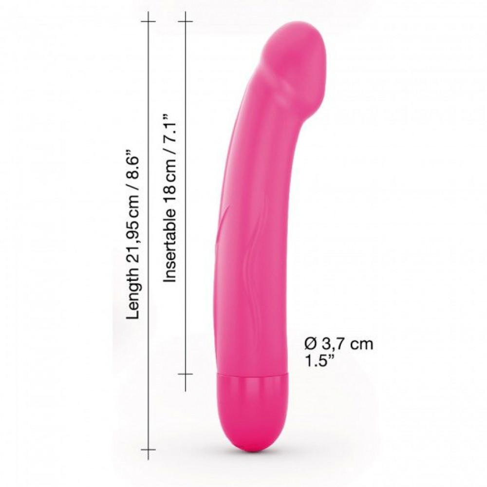 Классический вибратор - Вибратор Dorcel Real Vibration M Magenta 2.0, диам 3,7см, перезаряжаемый, для точки G 1