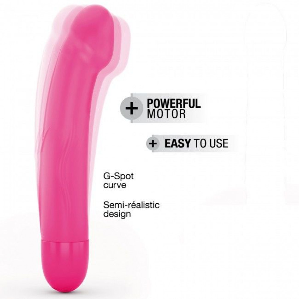 Классический вибратор - Вибратор Dorcel Real Vibration M Magenta 2.0, диам 3,7см, перезаряжаемый, для точки G