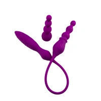 Вибратор двусторонний Adrien Lastic AD-2X, с пультом, универсальный
