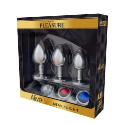 Набор Alive Metal Plug Kit, металлический, 3 размера