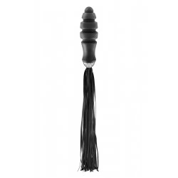 Флоггер с ручкой для проникновения Fetish Tentation Whip with Ogive Handle