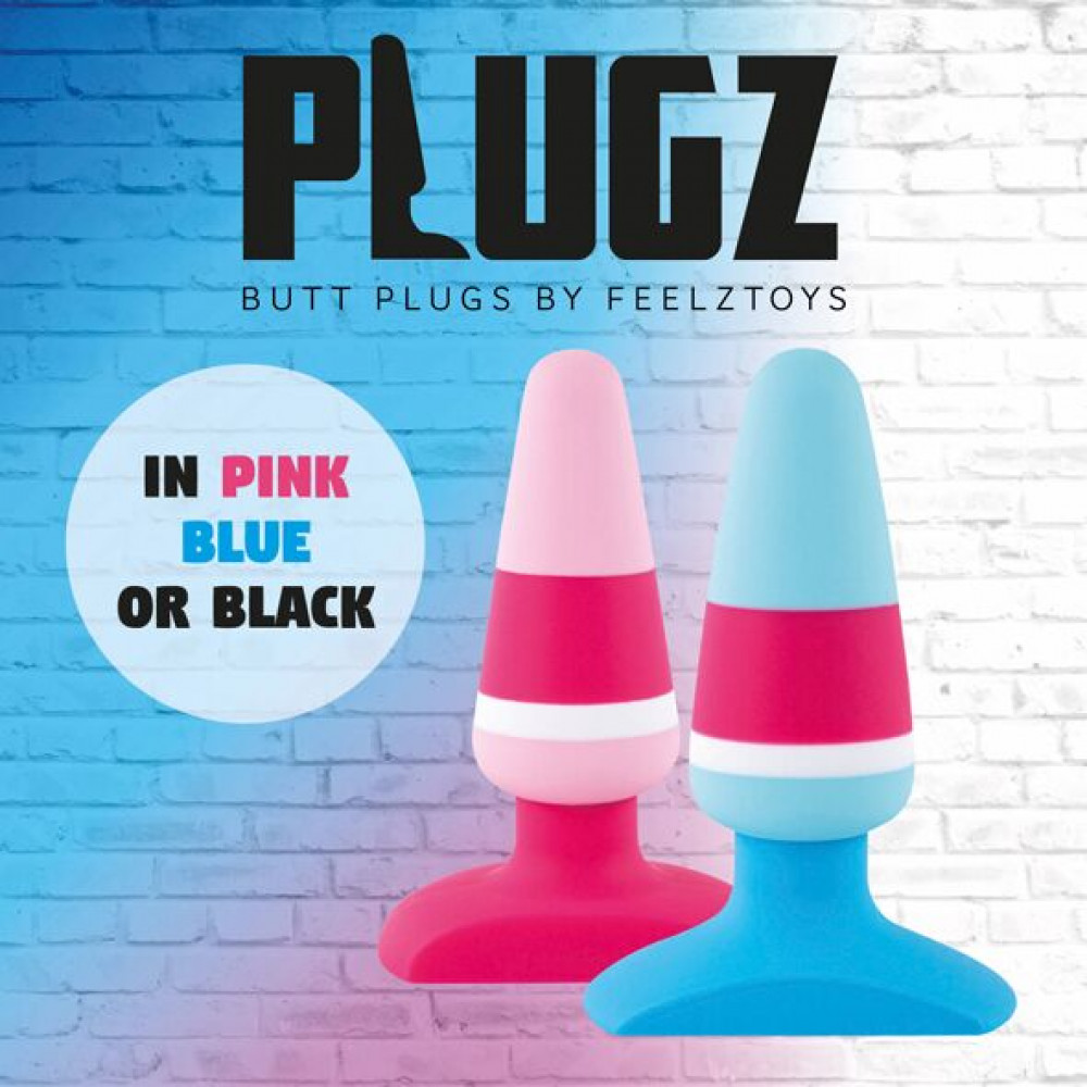 Анальные игрушки без вибрации - Анальная пробка FeelzToys Plugz Nr. 1, цветная, 3 размера 1