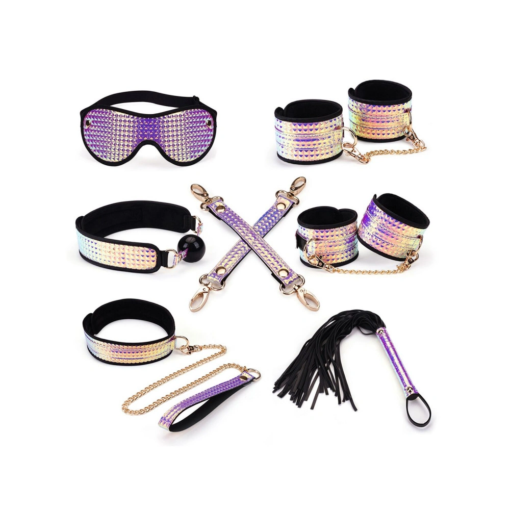 БДСМ игрушки - Набор Liebe Seele Pink Glossy 7pcs Bondage Kit