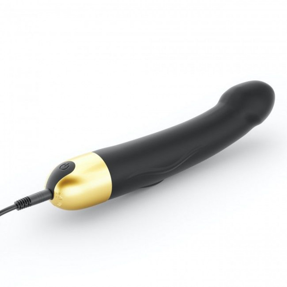 Классический вибратор - Вибратор Dorcel Real Vibration M Gold 2.0, диам 3,7см, перезаряжаемый, для точки G 2