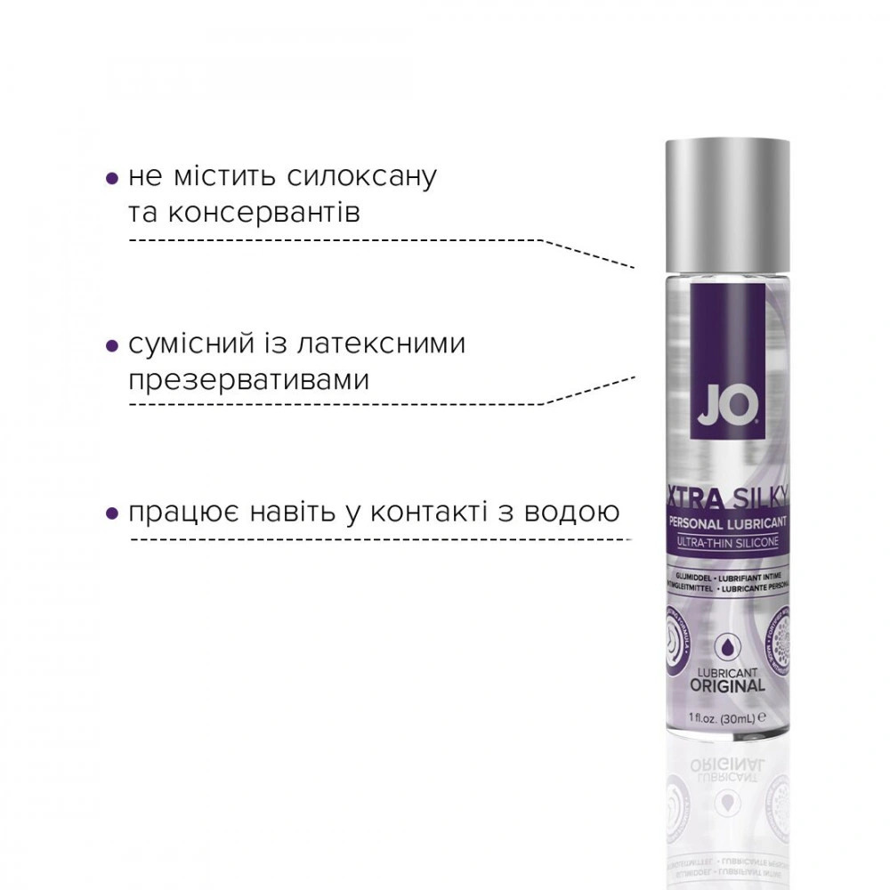 Смазки на силиконовой основе - Лубрикант на силиконовой основе System JO Xtra Silky Silicone (30 мл) 2