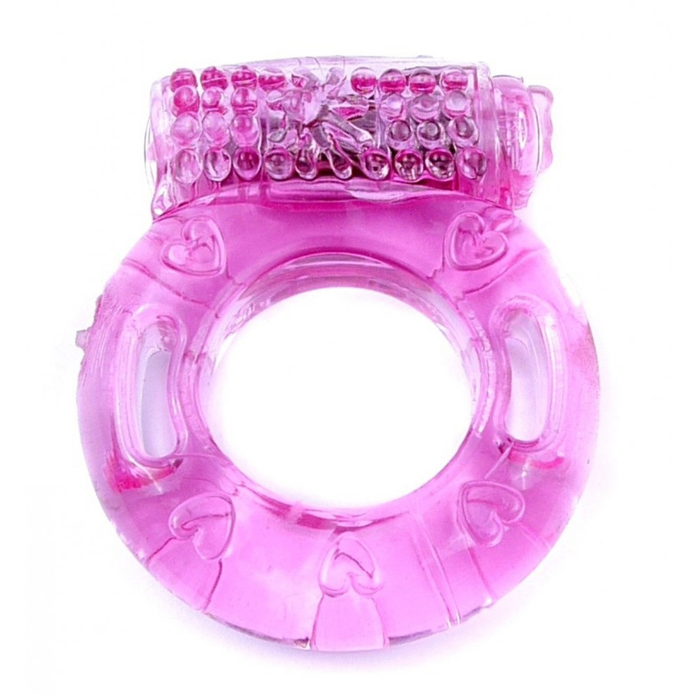  - Ерекційне вібро кільце BOSS Vibrating Cock Ring Pink, BS6700038