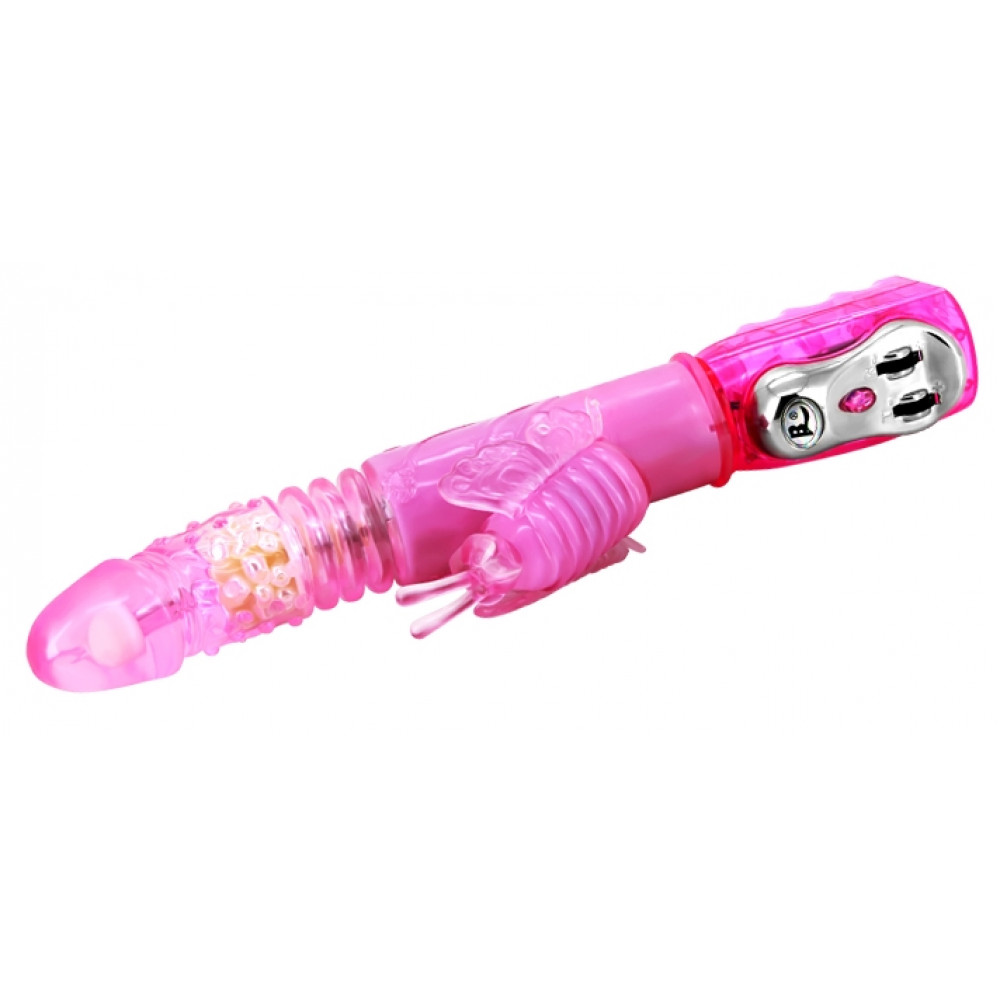 Різне - Вібратор зі стимулятором клітора, ротацією та зворотно-поступальним рухом BAILE - TRAVEL PARTNER, Vibration Rotation Thrusting, BW-020521R 6