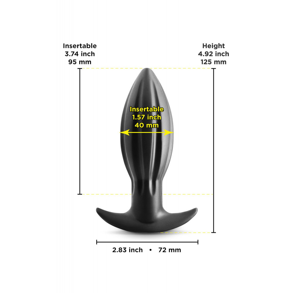 Секс игрушки - Анальная пробка NS Novelties RENEGADE BOMBA BLACK SMALL 1