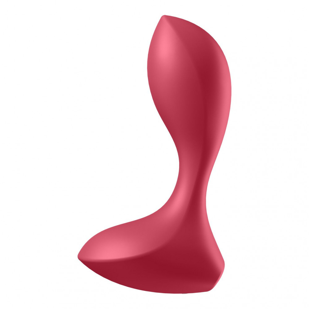 Анальные пробки с вибрацией - Анальная вибропробка Satisfyer Backdoor Lover Red 4