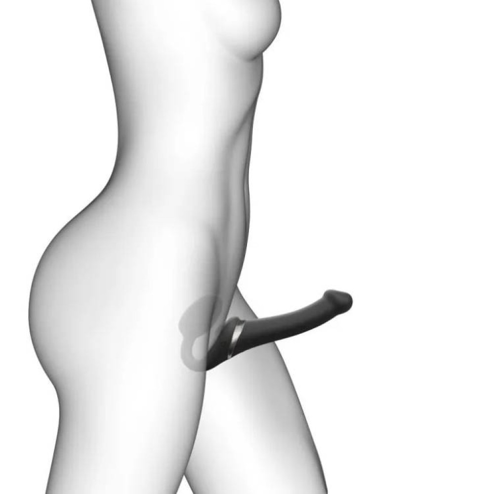Секс игрушки - Безремневой страпон, M, с вибрацией и вакуумной стимуляцией Strap-On-Me с дистанционным пультом 4