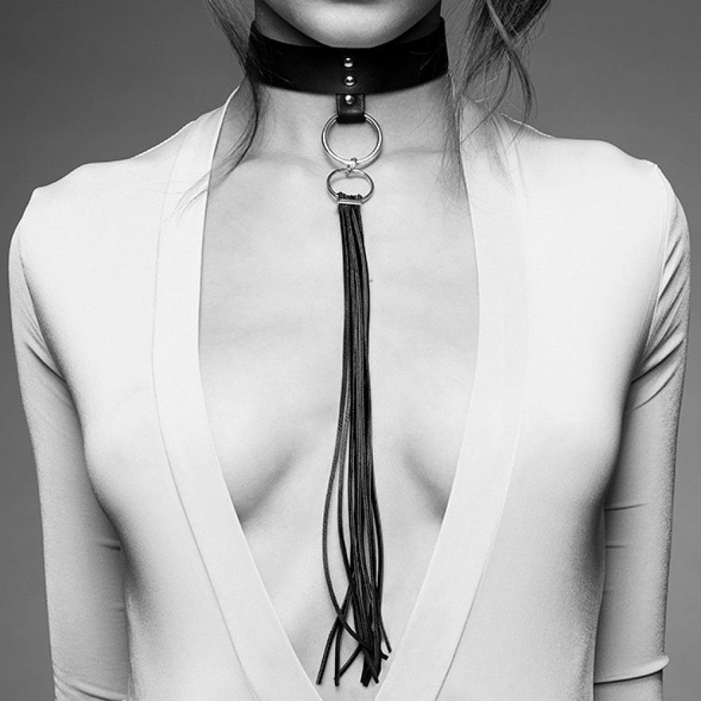 Різне - Чокер Bijoux Indiscrets MAZE - Tassel Chocker Black 1