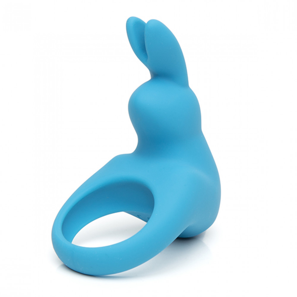 Эрекционные кольца с вибрацией - Эрекционное кольцо Happy Rabbit Rechargeable Cock Ring Blue