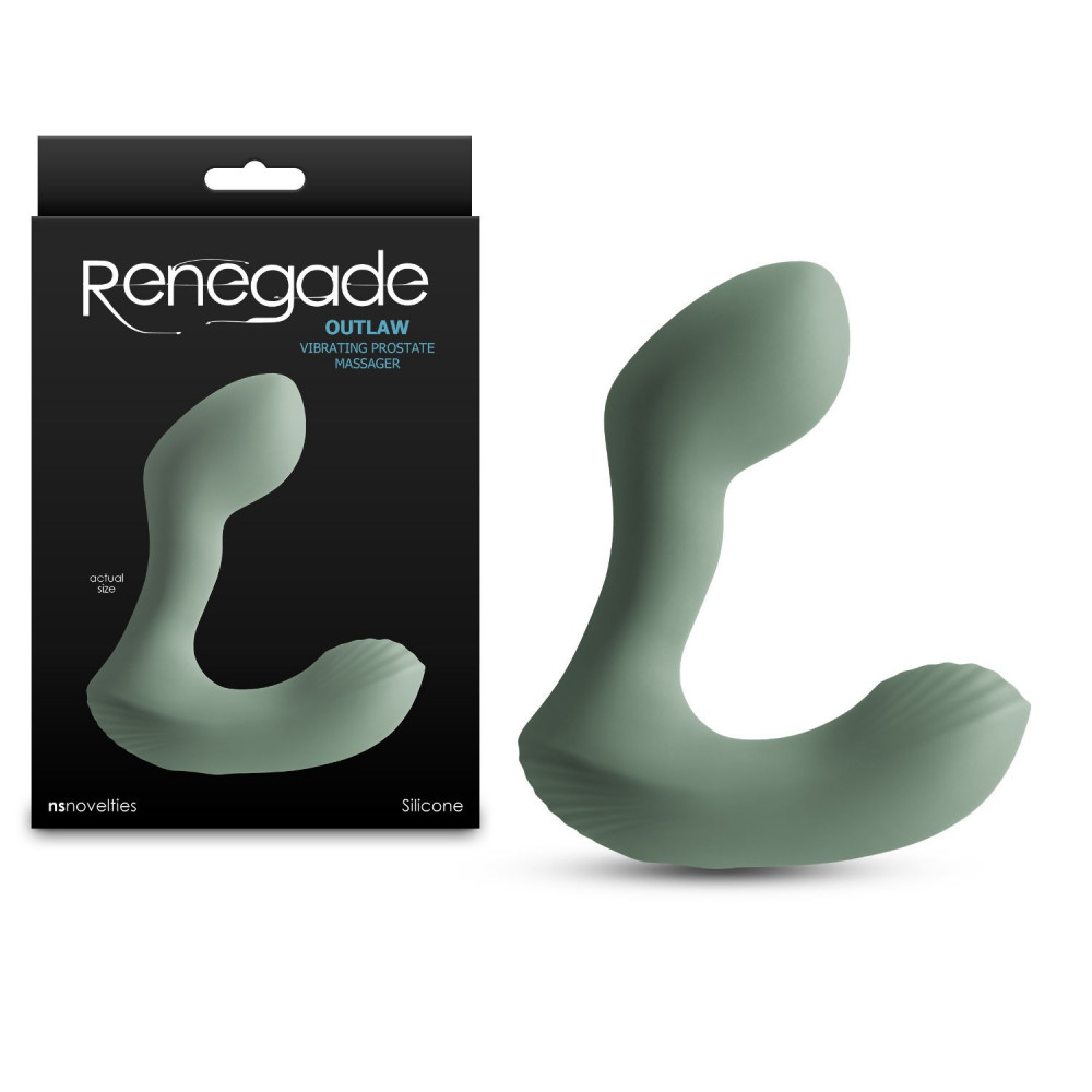 Массажеры простаты - Массажер простаты NS Novelties Renegade Outlaw зеленый, 12 см