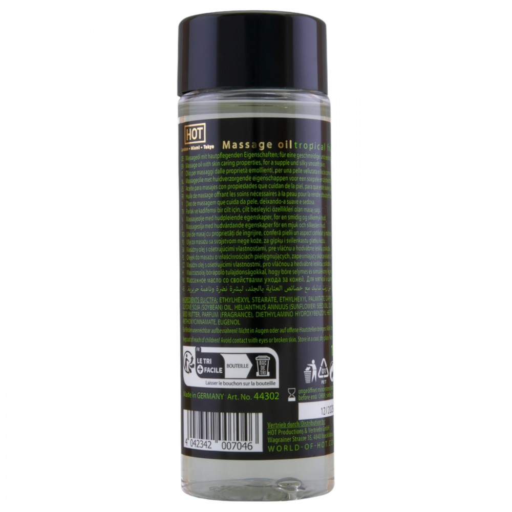 Разное - Массажное масло HOT Massage Oil Tropical Fruit с ароматом тропических фруктов, 100 мл 1