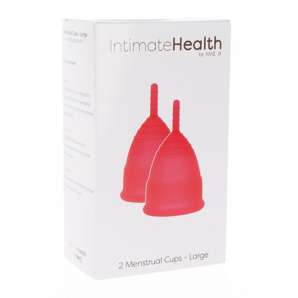  - Менструальные чаши Mae B Intimate Health 2 Large Menstrual Cups 1