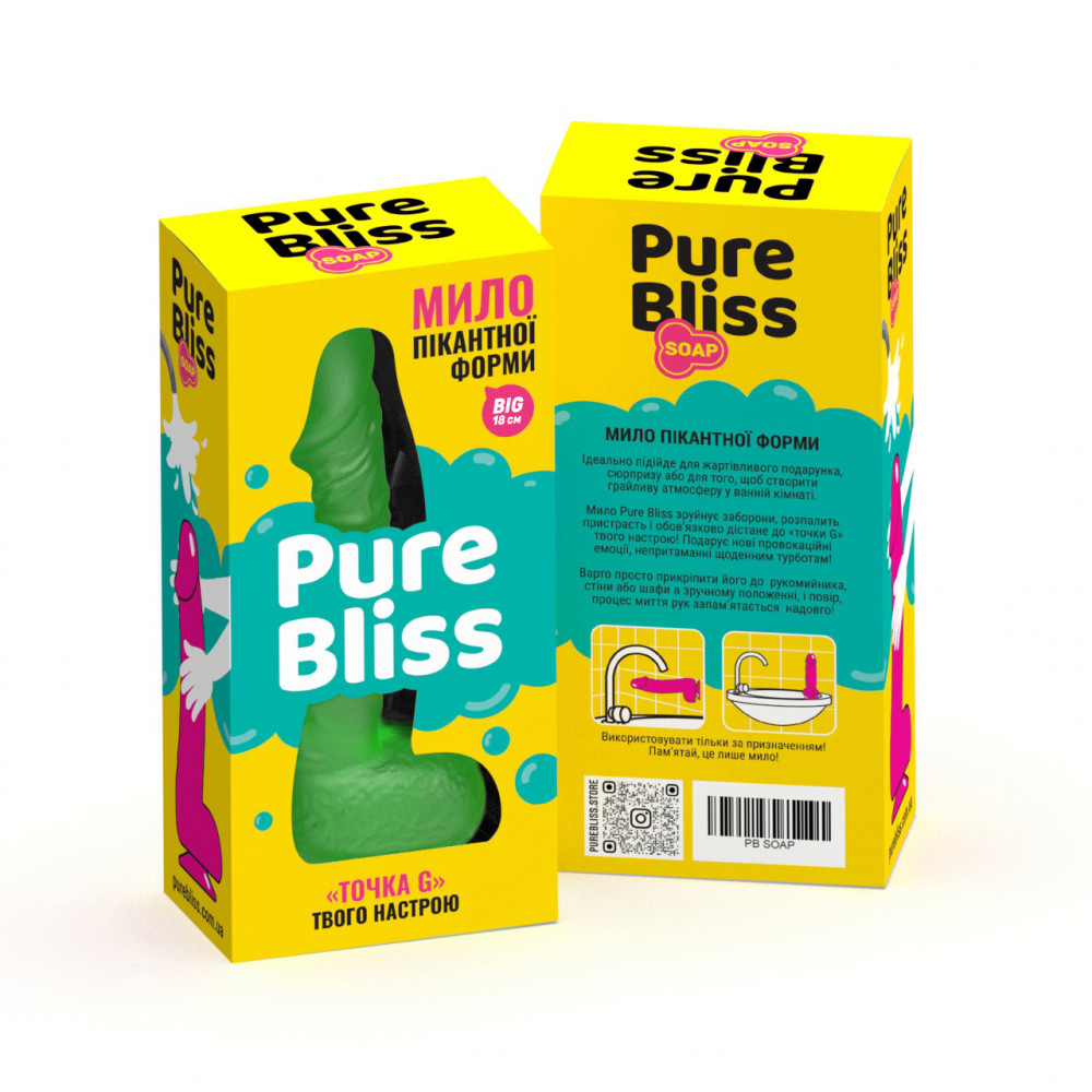 Секс игрушки - Мыло пикантной формы Pure Bliss BIG (Green) 7