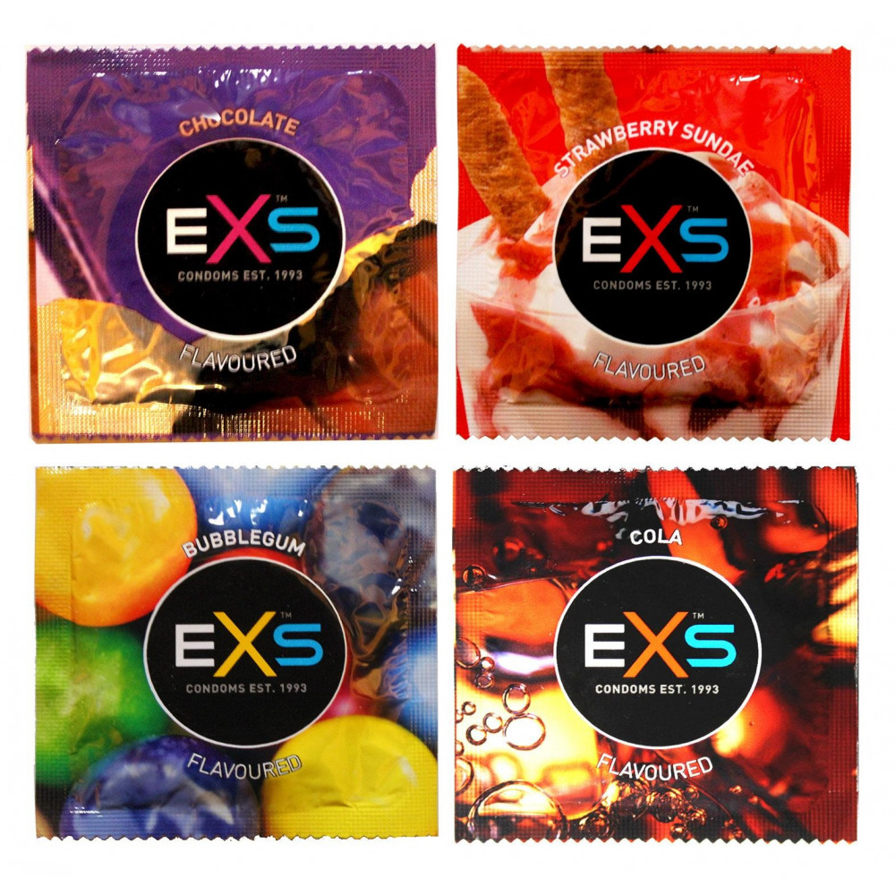 Презервативы - Набор ароматизированых презервативов EXS Flavoured Cola со вкусом колы (цена за 10 шт.) 1