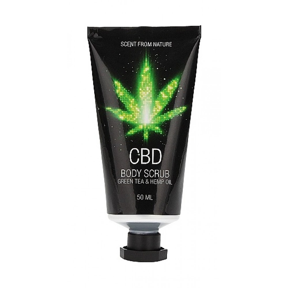 Різне - Набір для ванни і душу CBD Luxe Gift set-GREEN TEA & HEMP OIL ( 4 предмета ) 3